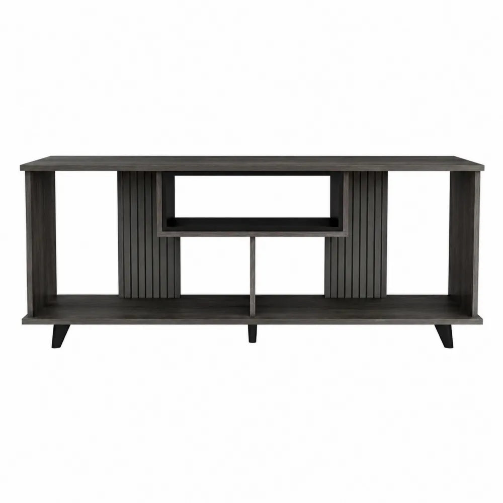 Szafka RTV z płyty MDF antracytowa 150 cm